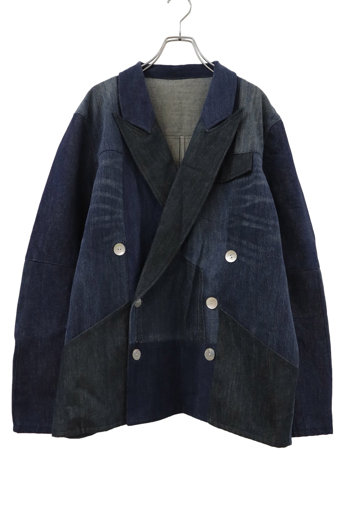 patchwork denim jacket/RM-［2608-096］