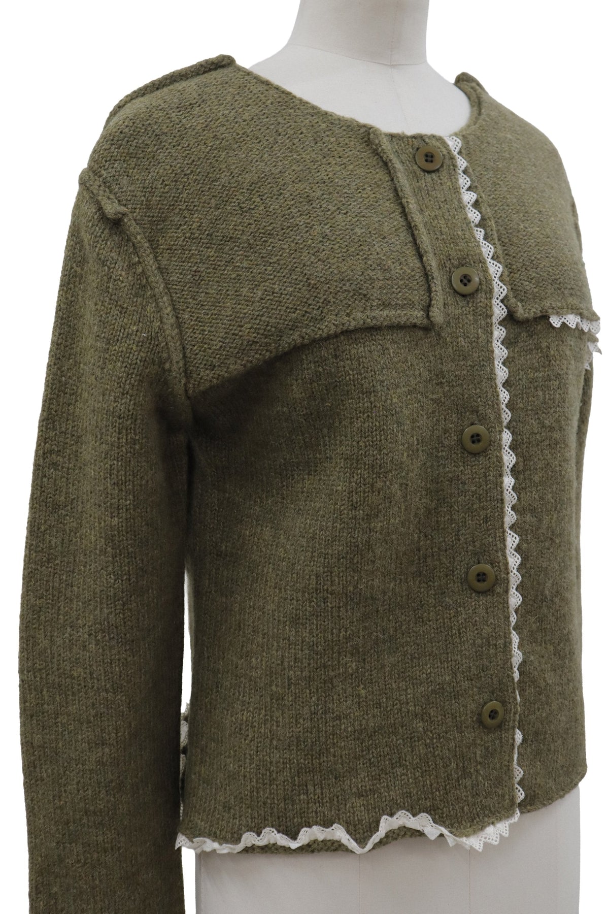 lace knit cardigan/RM-［2608-103］