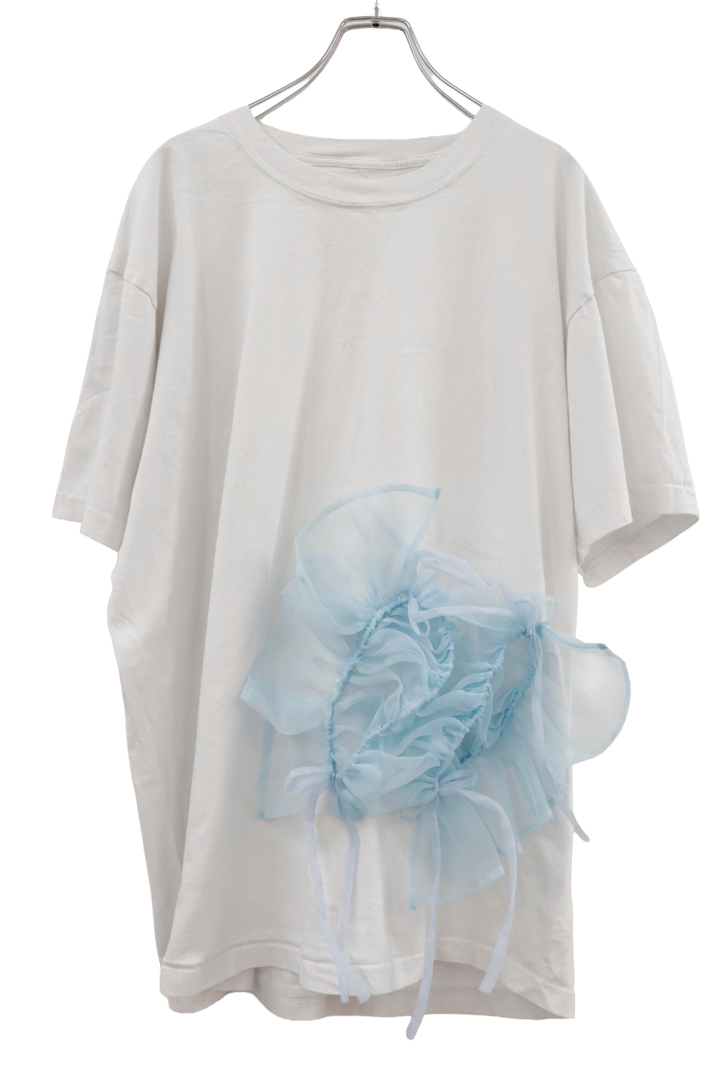 shirring ribbon tee/RM-［2605-027］