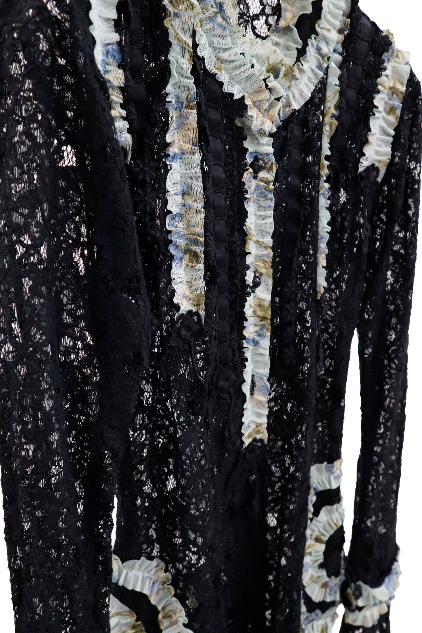 frill lace shirt/RM-［2604-035］