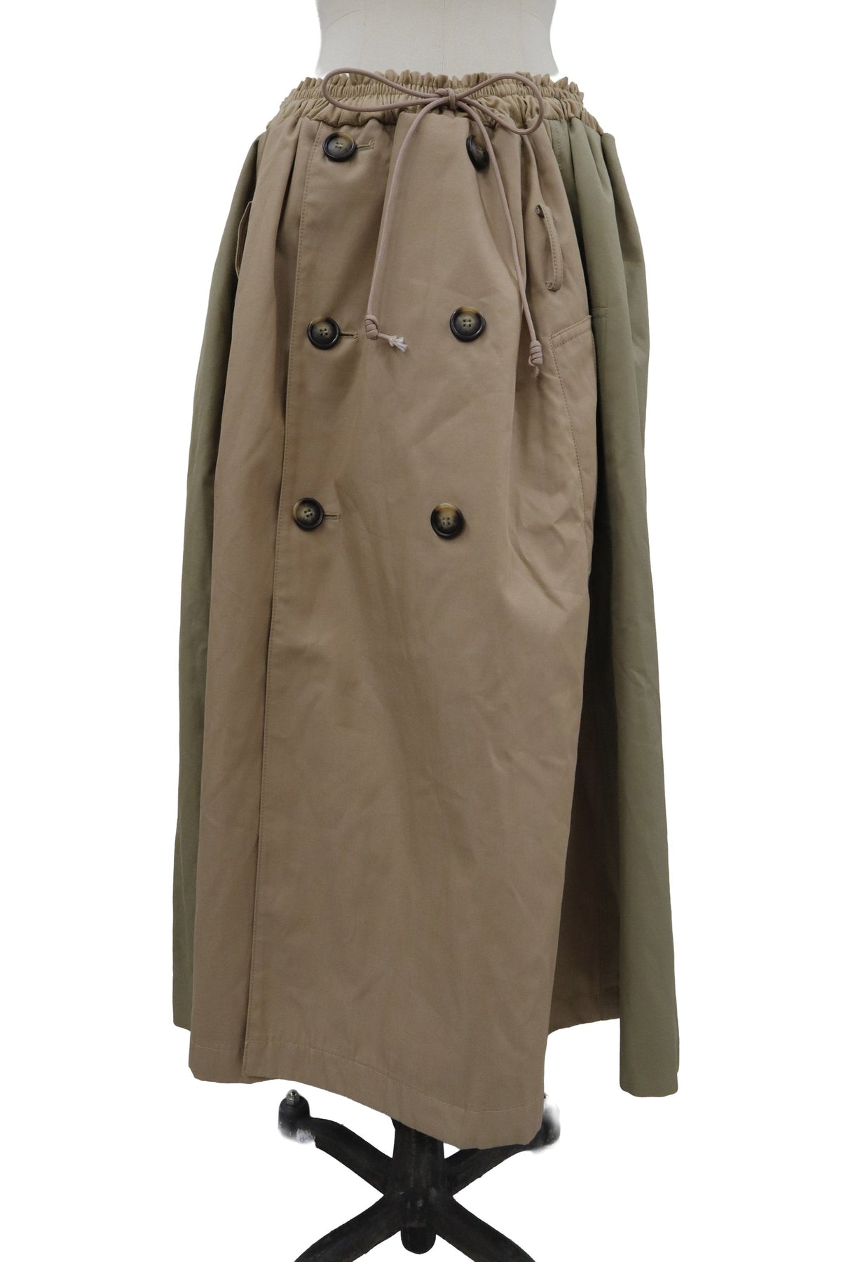upcycled trench coat skirt/RM-［2608-019］