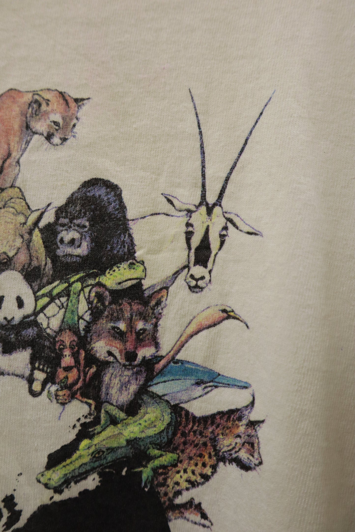90’s Human-i-Tees ”animal print” L/S Tee / NV-［2601-004］