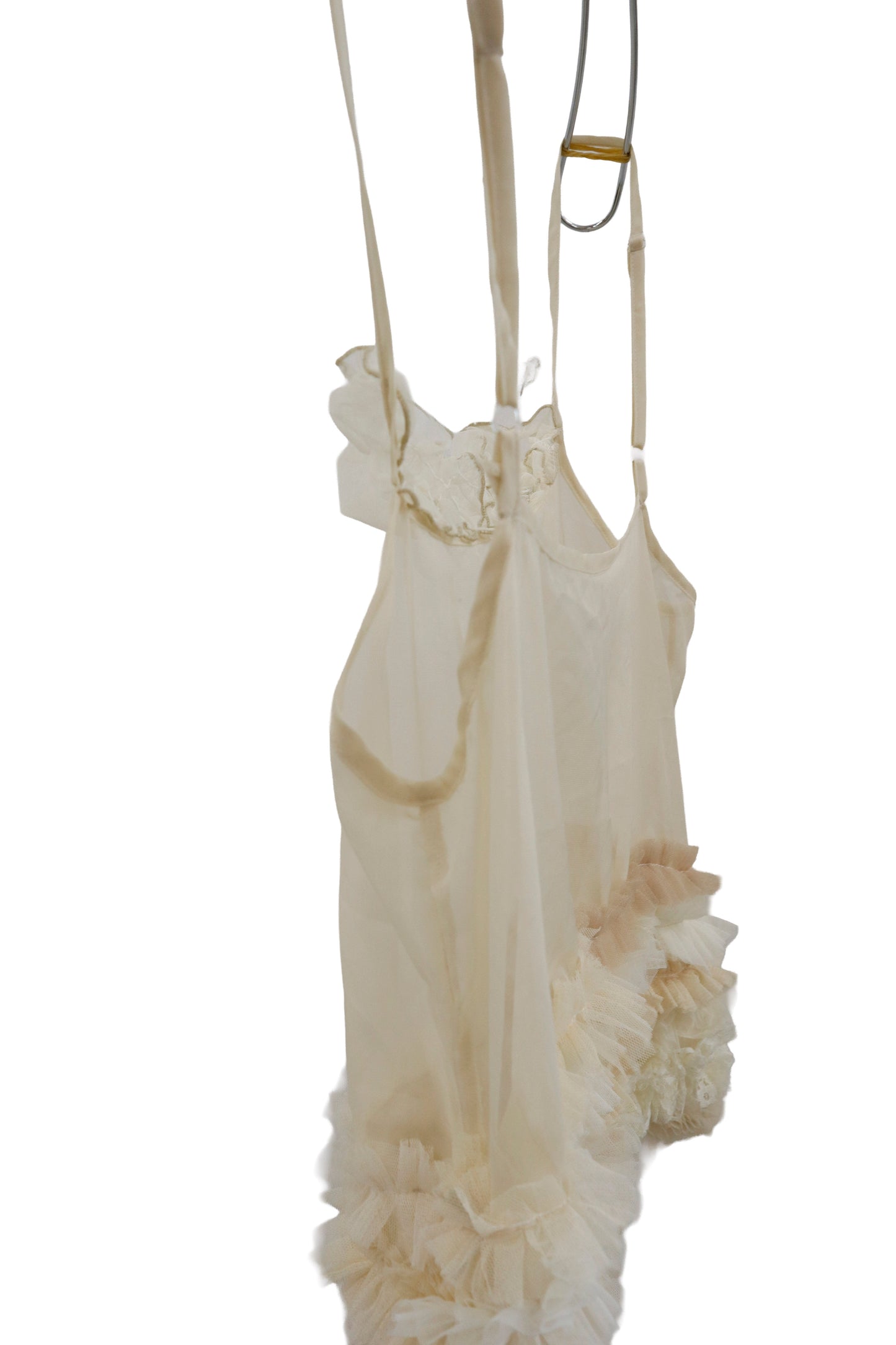 ruffle sheer tops/RM-［2604-029］