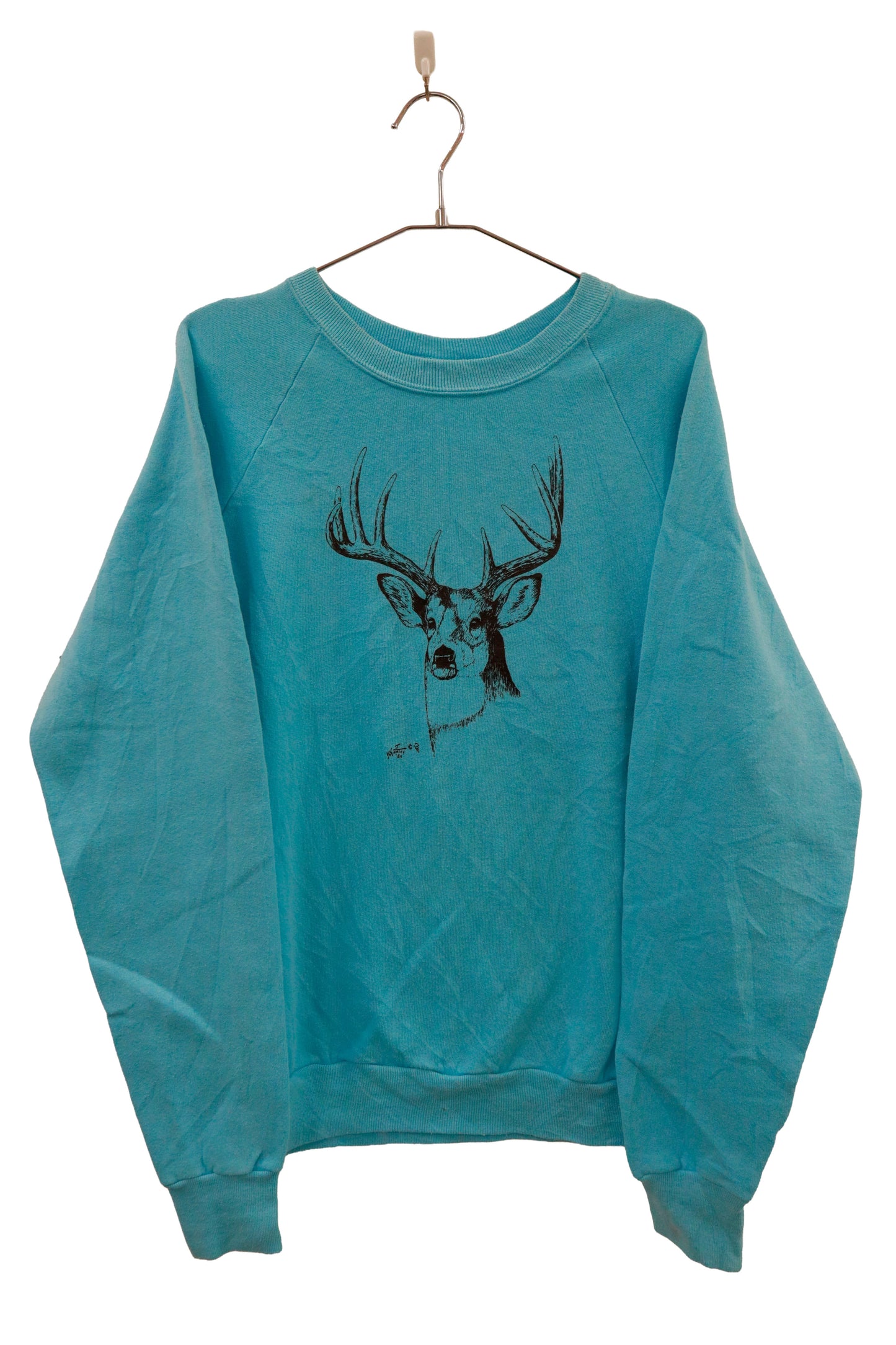 80's raglan sleeve sweatshirt / NV-［2601-002］