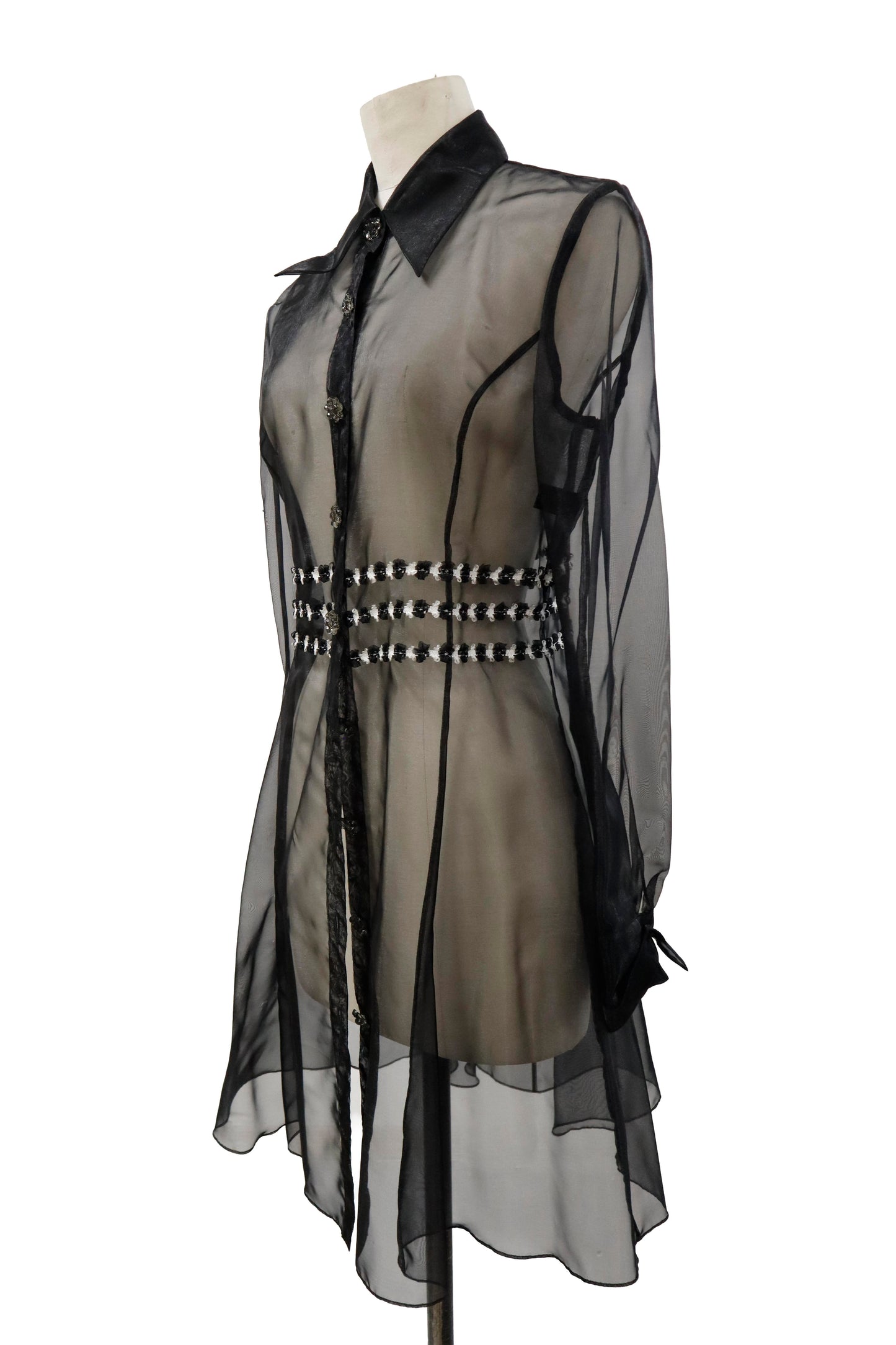 see-through shirt/U-［2605-002］