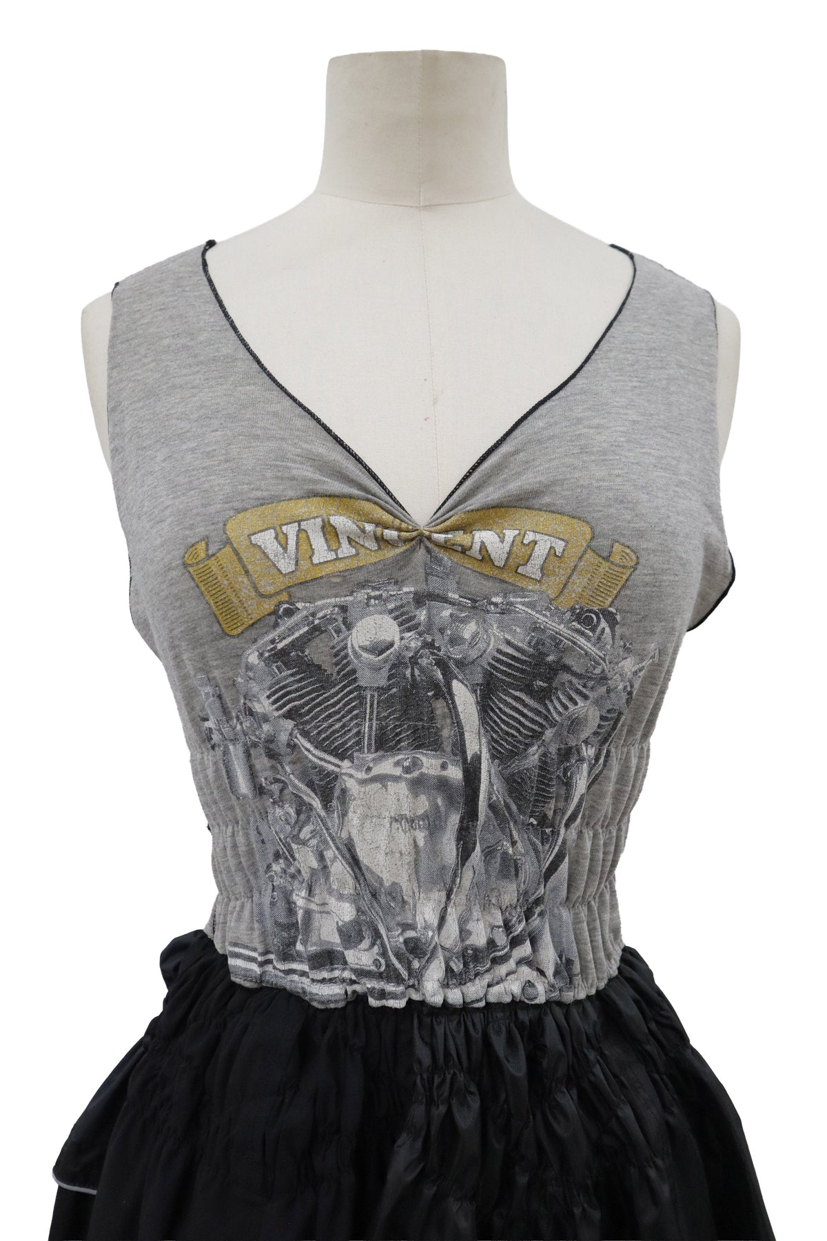 KUSHA KUSHA PLAN/cut saw dress/RM-［2608-043］