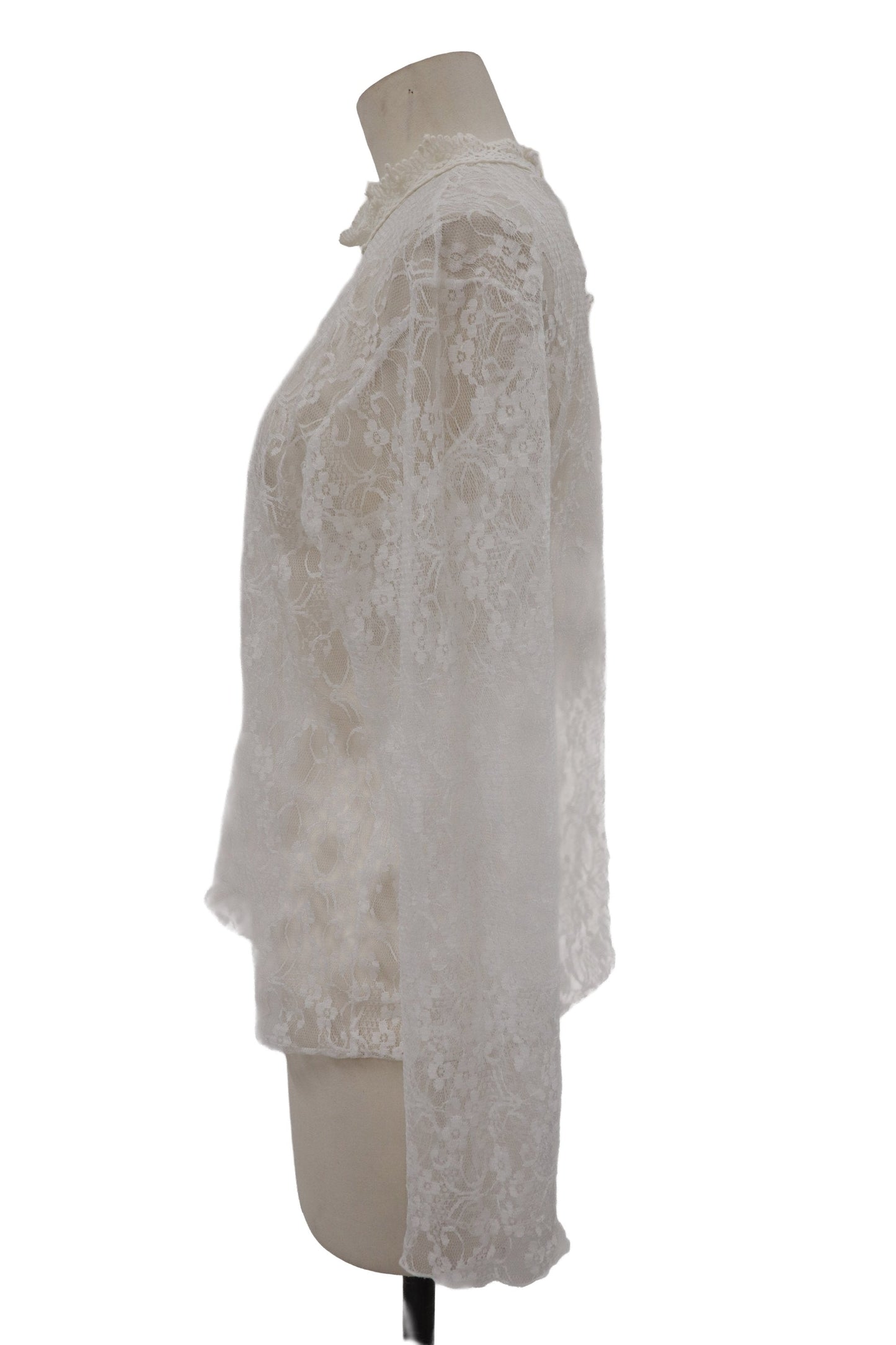 lace mock neck top/RM-［2607-020］