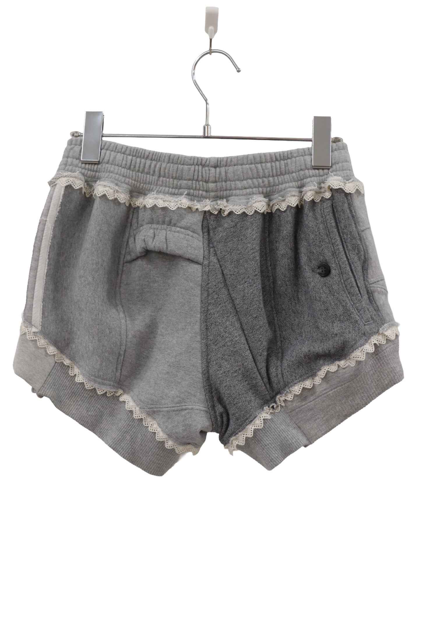 lace sweat shorts/RM-［2606-034］