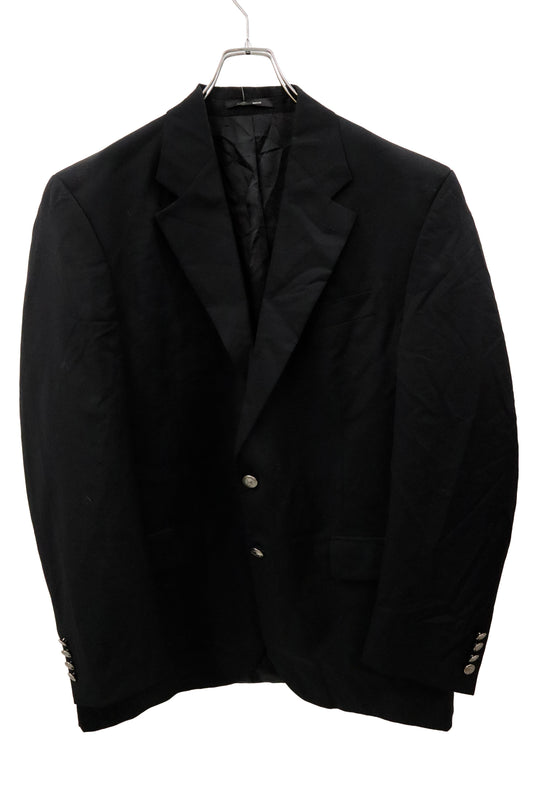 RALPH LAUREN black tailored jacket/U-［2602-046］