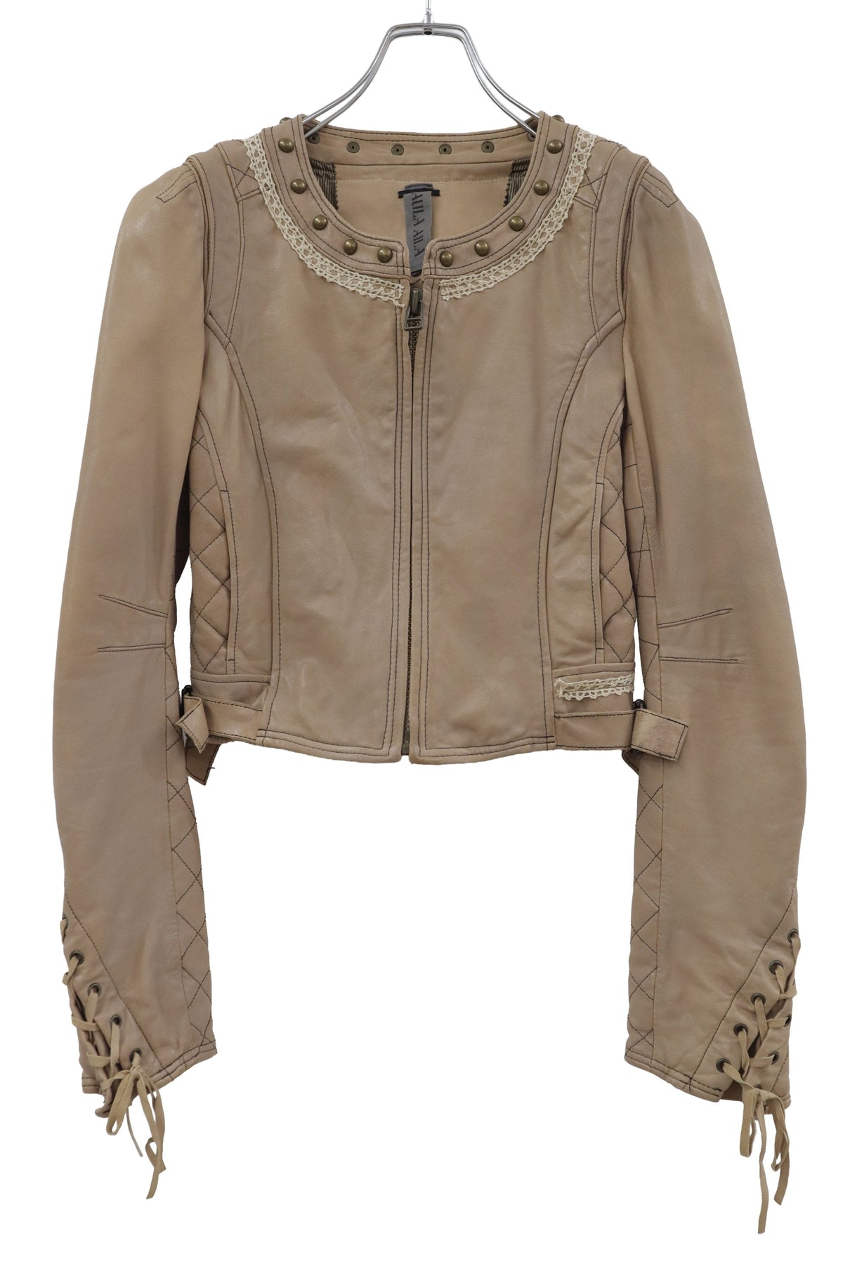 decorative leather jacket/RM-［2608-105］