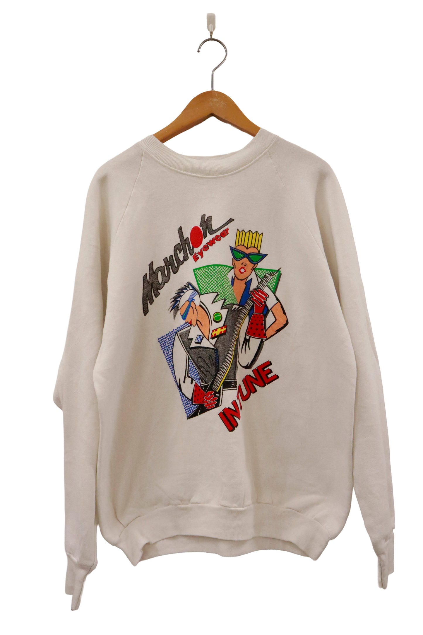90's Eyewear design sweat shirt /NV-［2601-046］