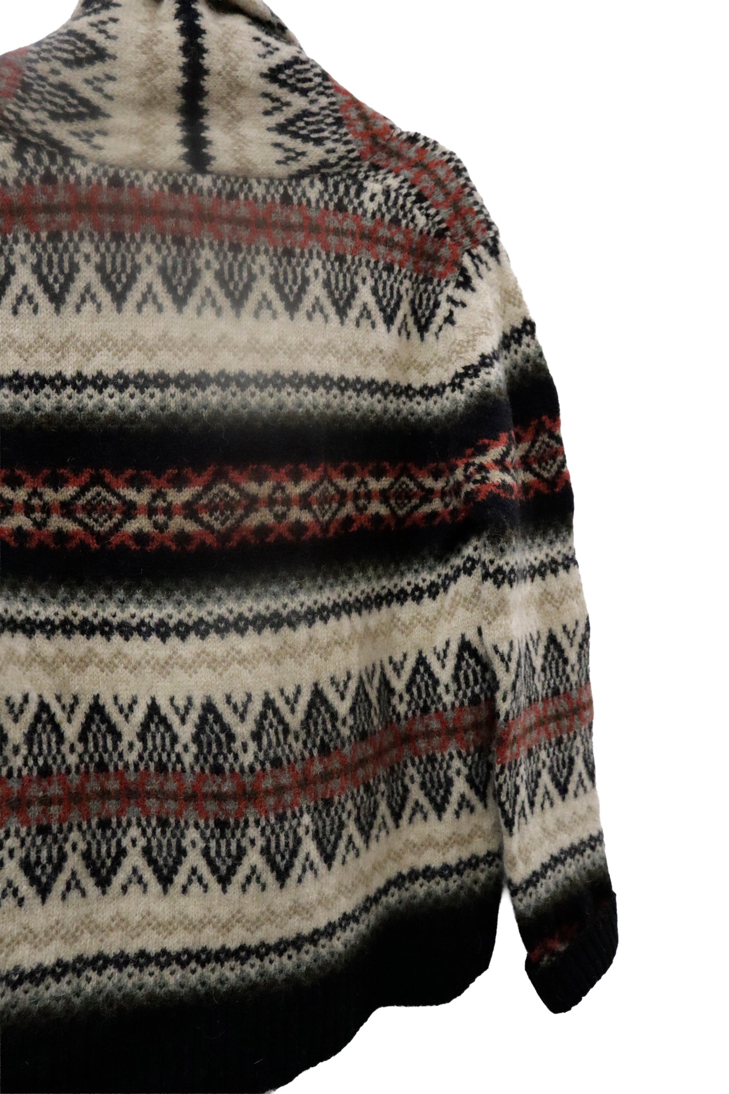 90’s SUSAN BRISTOL nordic cardigan / NV-［2601-021］