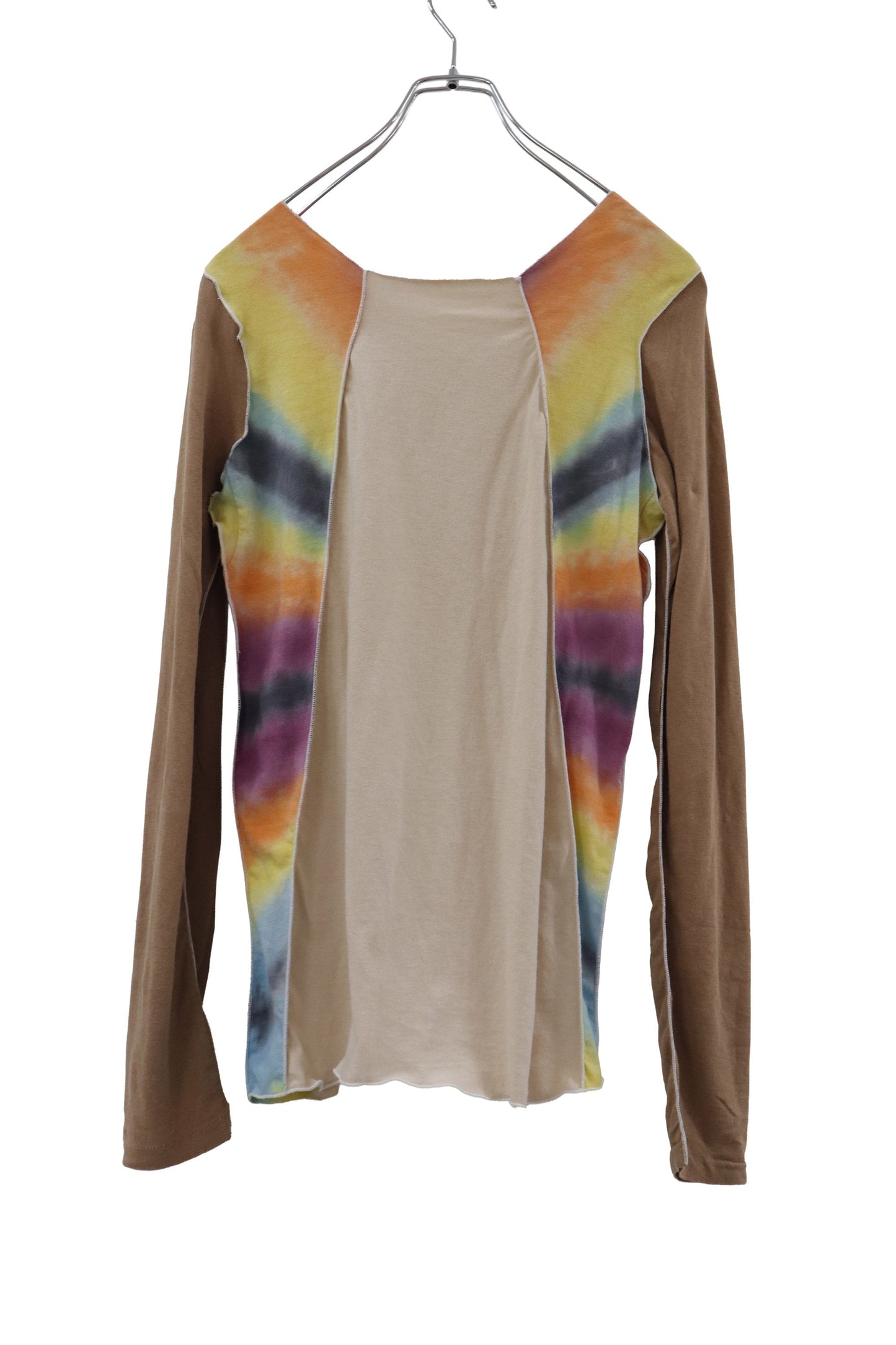 Def Leppard tiger tie-dye raglan top/RM-［2607-028］
