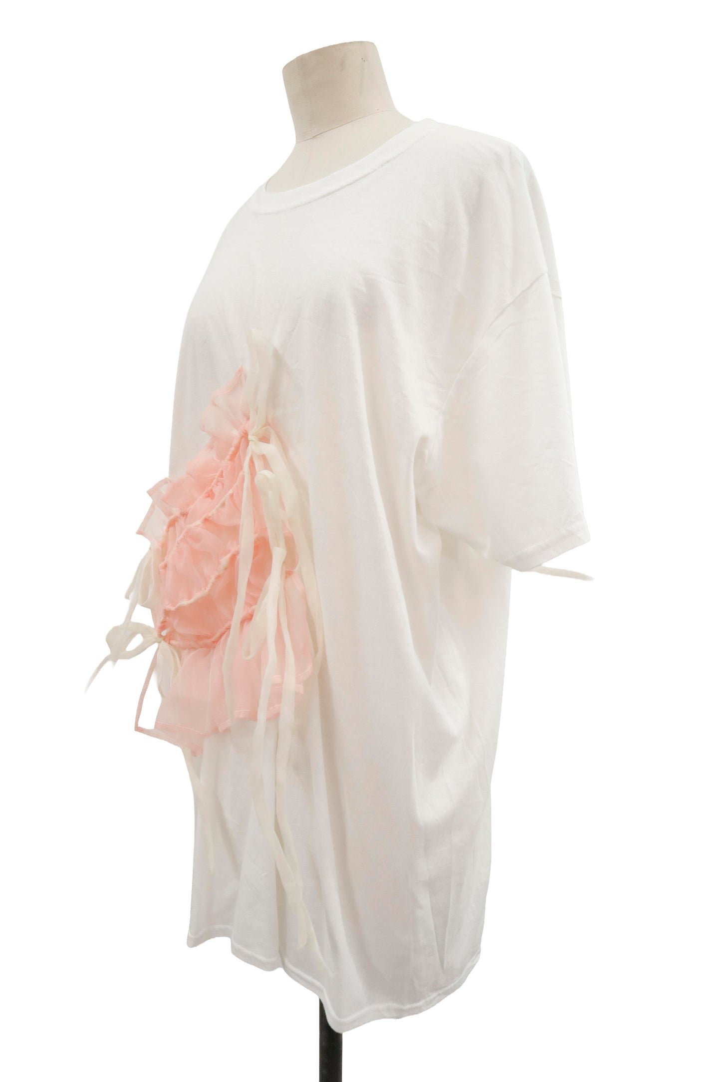 shirring ribbon tee/RM-［2605-030］