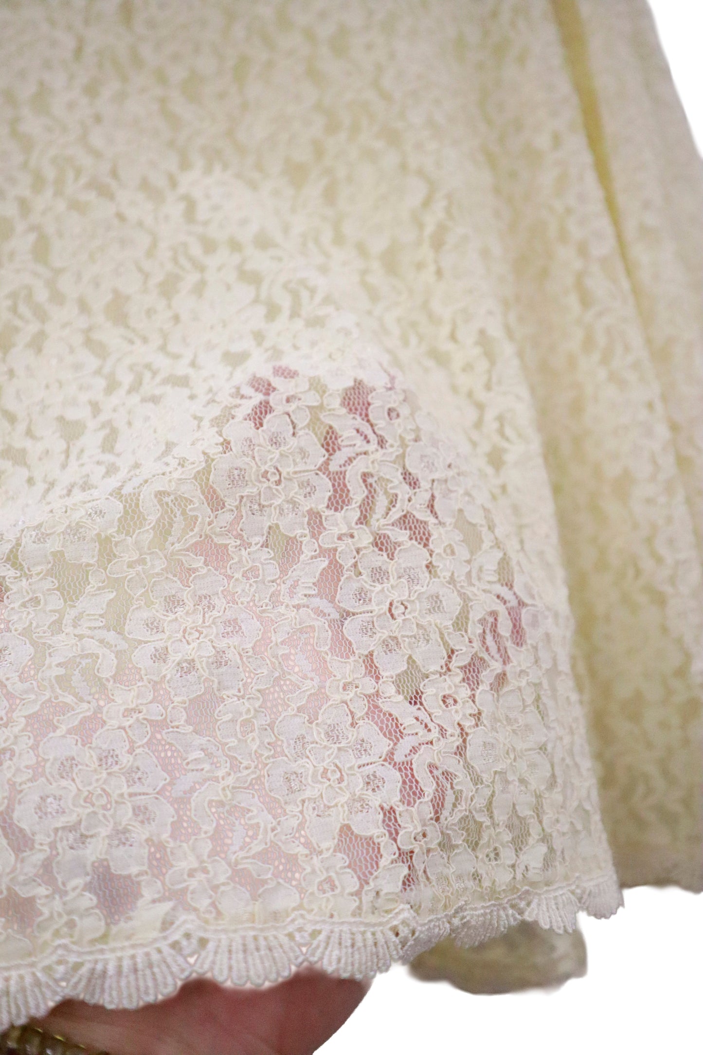 80's lace cardigan /U-［2601B-007］