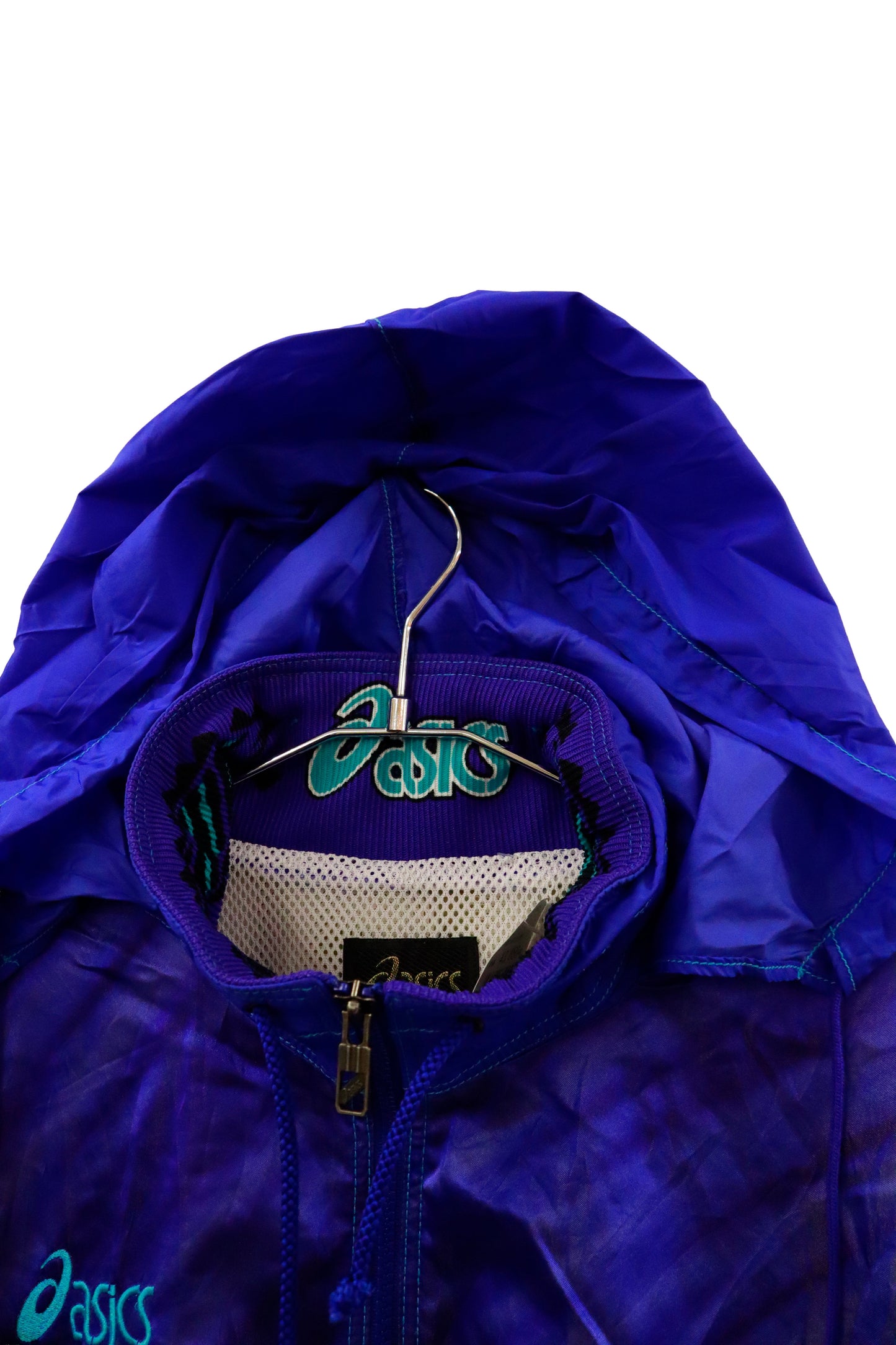 90's asics nylon jacket / NV-［2601-012］