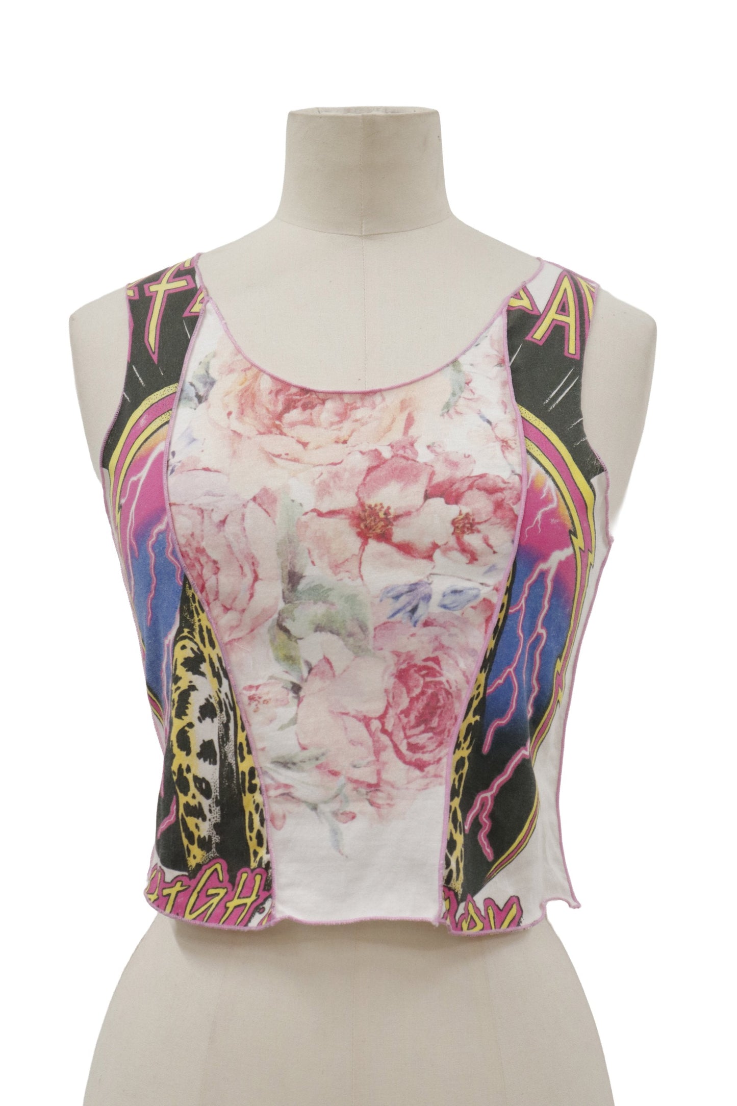 rock flower docking tanktop/RM-［2606-016］