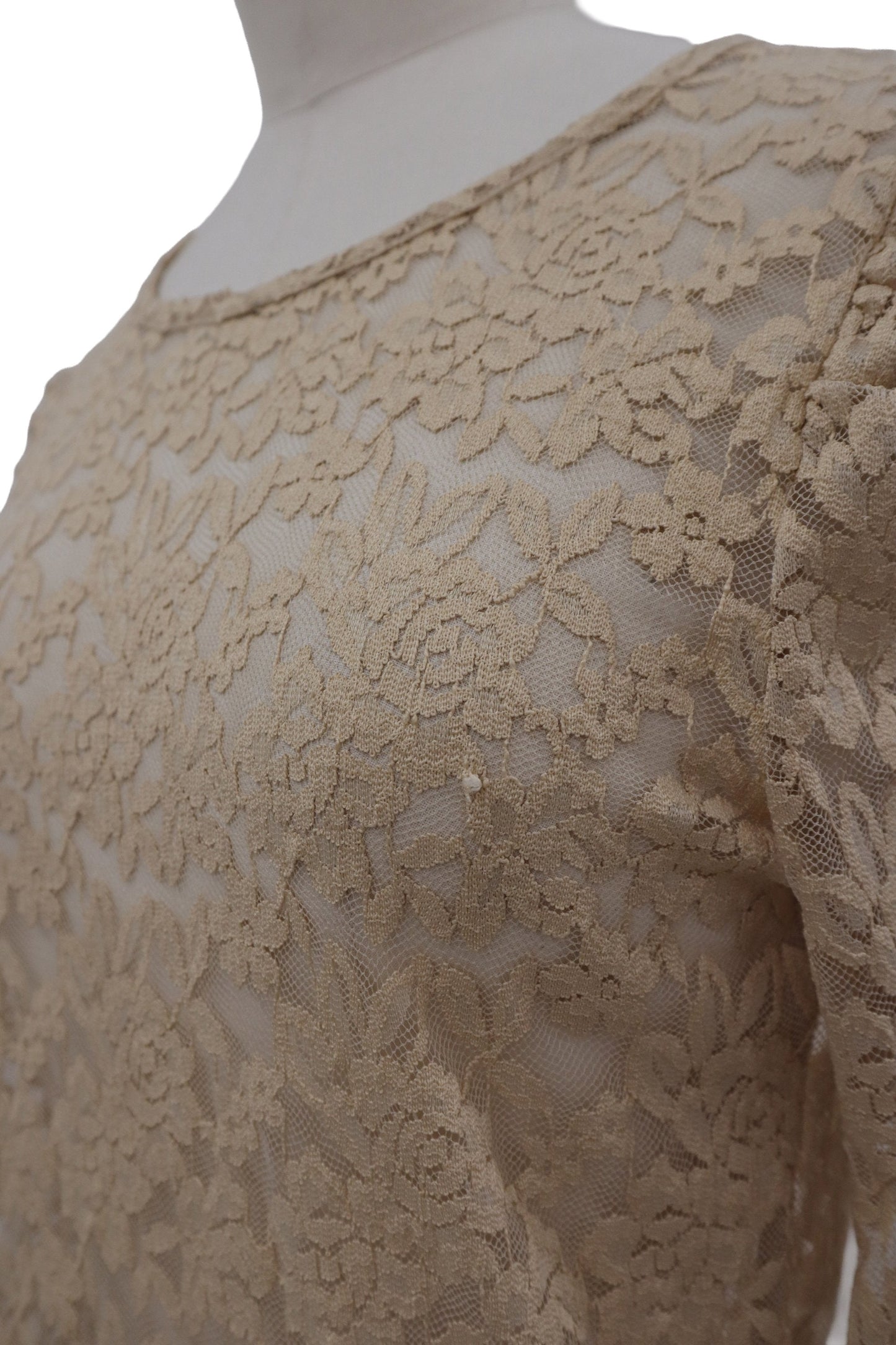 lace puff shoulder top/RM-［2607-021］