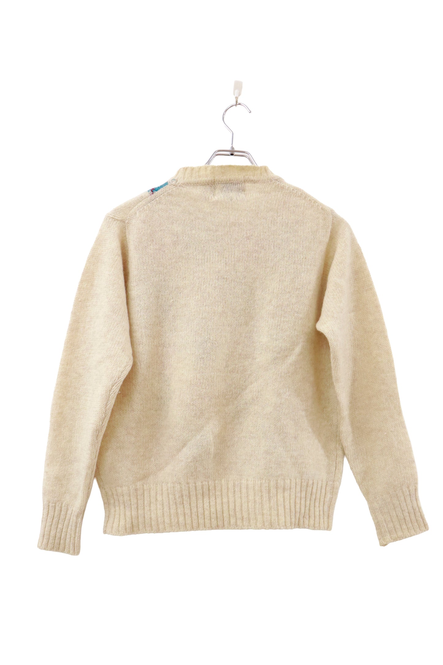 80's wool knit sweater/NV-［2511-152］