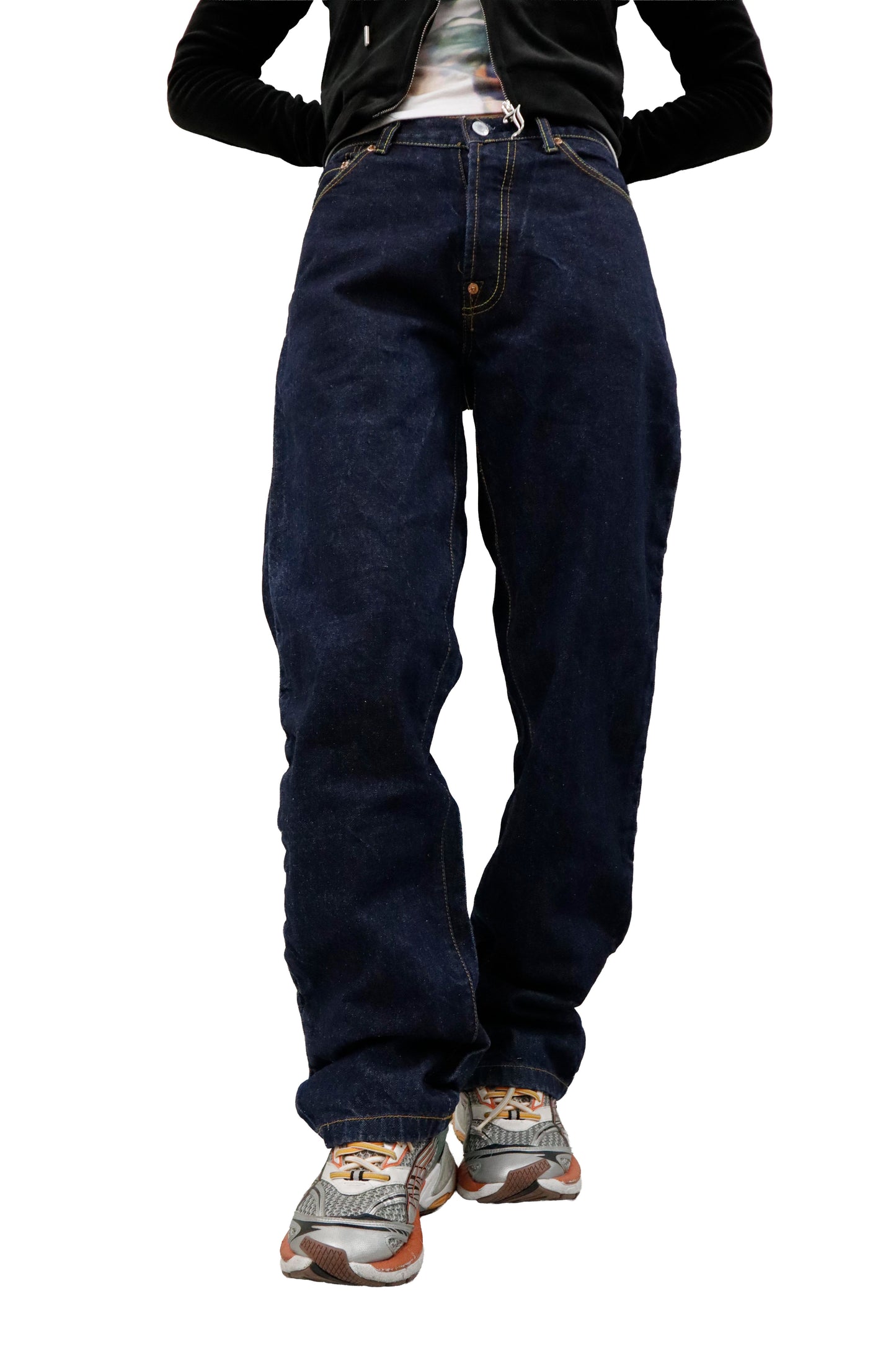 EVISU paint denim pants/U-［2605-004］