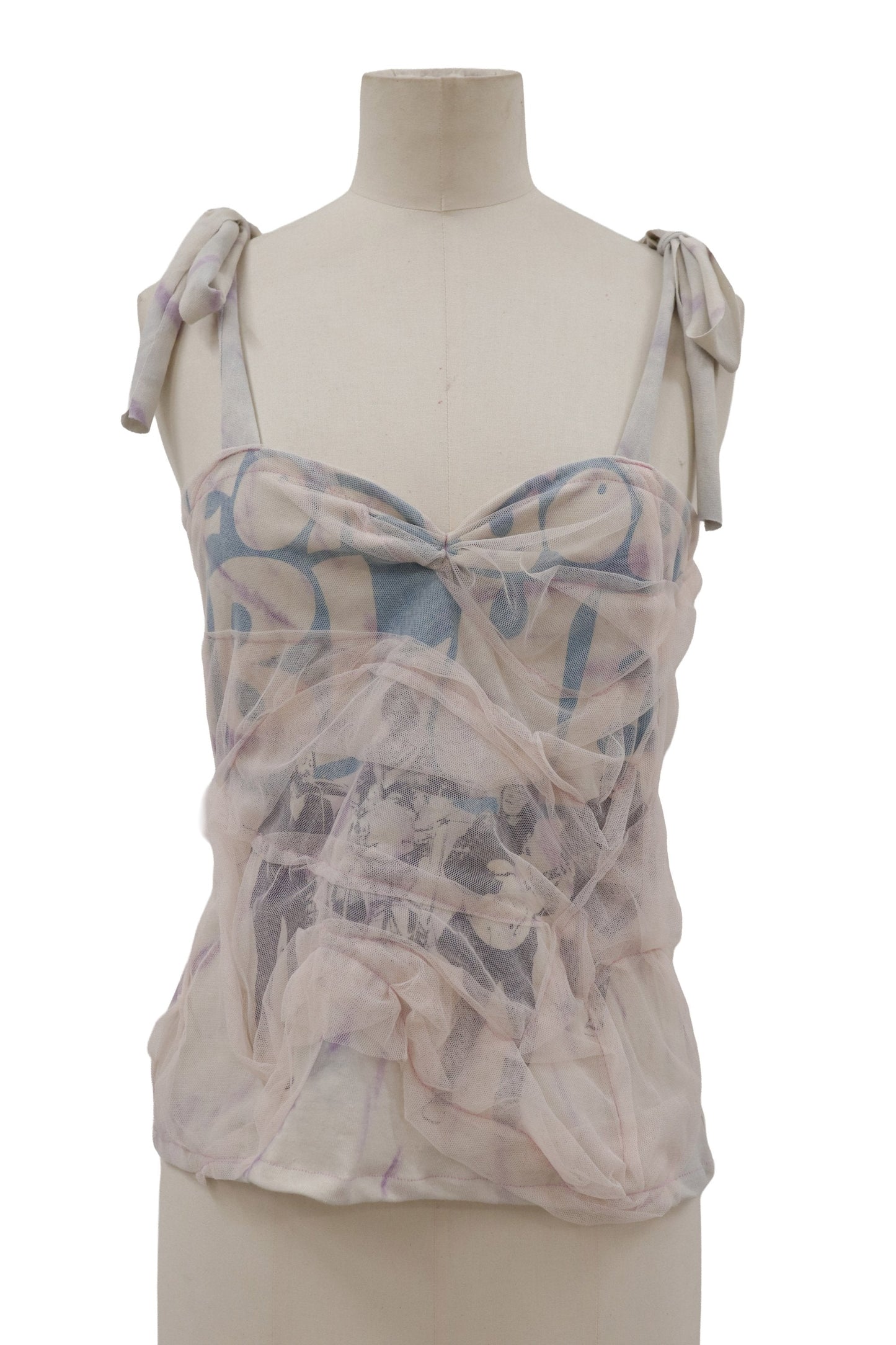 tie-dye one shoulder camisole/RM-［2607-026］