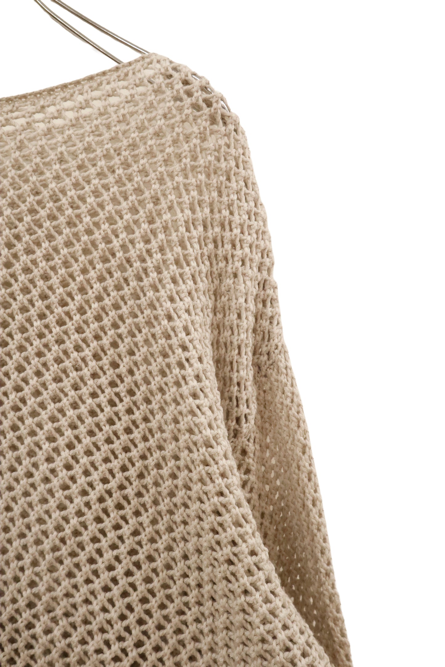 mesh knit tops/U-［2602-031］