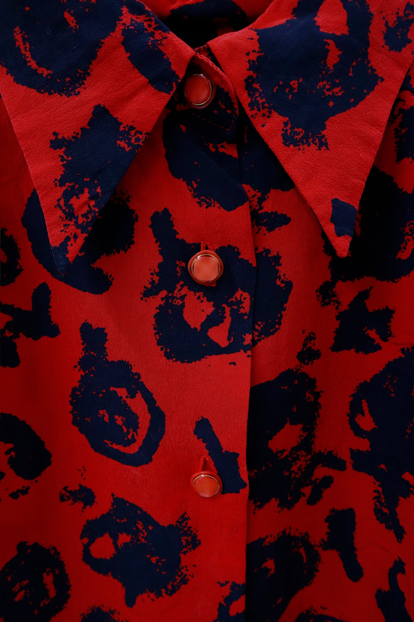 print shirt/NV-［2511-023］