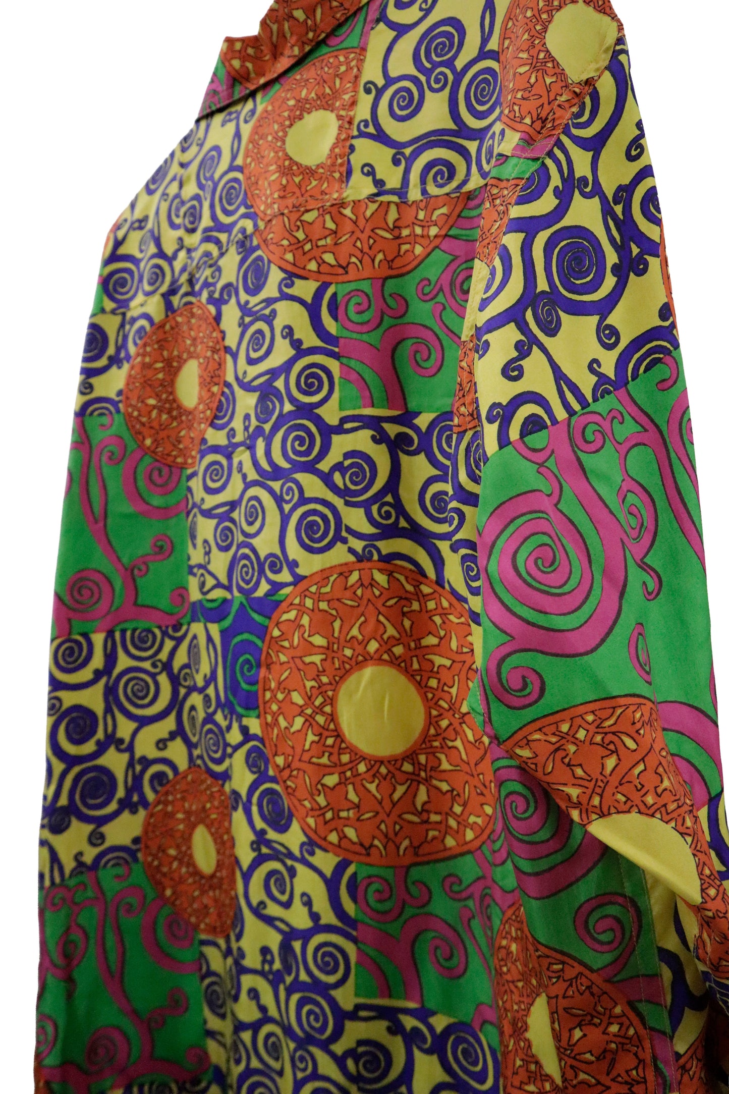 80’s silk shirt / NV-［2601-025］