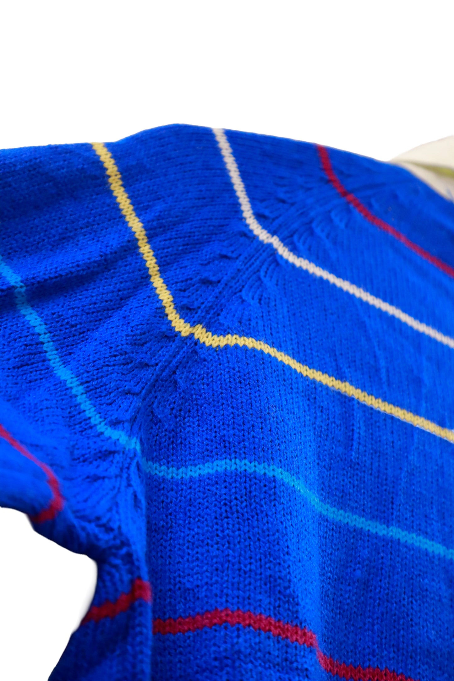 80's Challissima stripe knit sweater/ NV［2511-168］