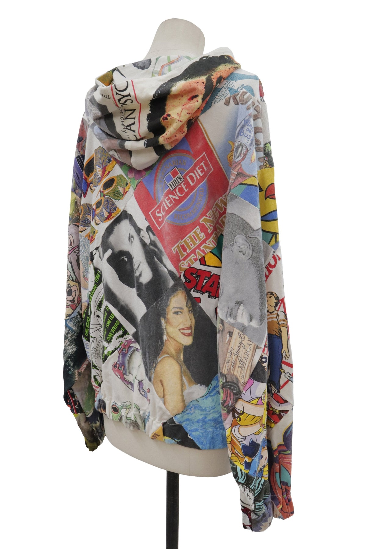 patchwork zip f hoodie/RM-［2608-093］