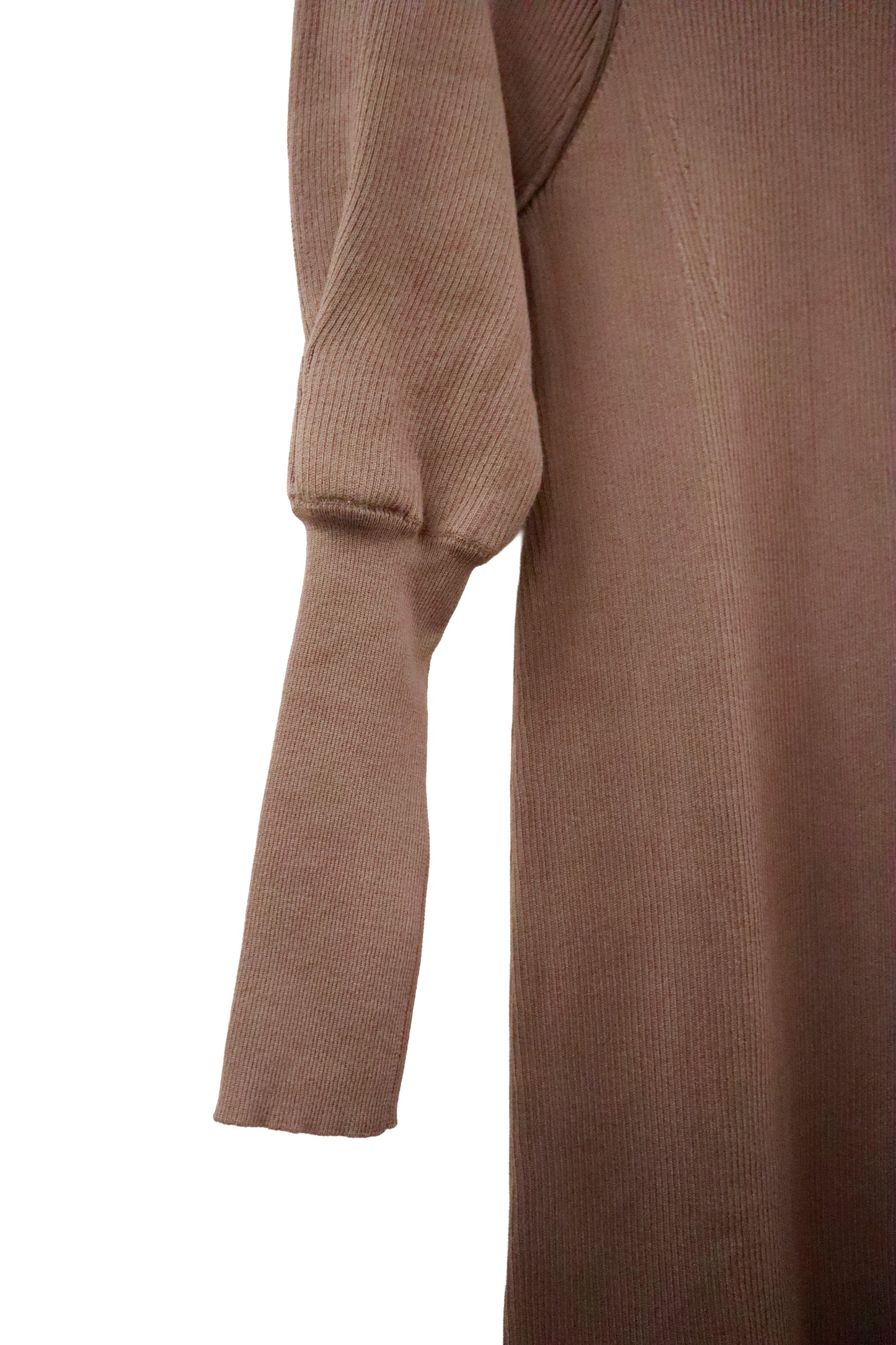 rib knit dress / U-［2601-040］