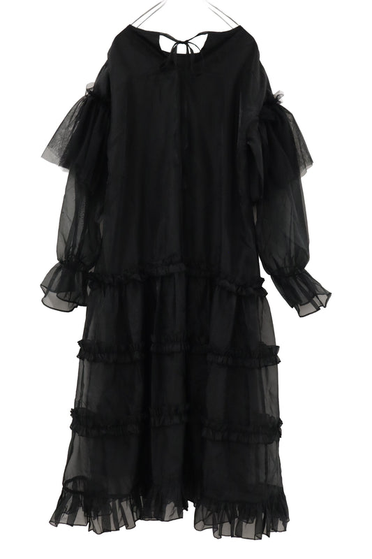 organza frill dress/RM-［2606-027］