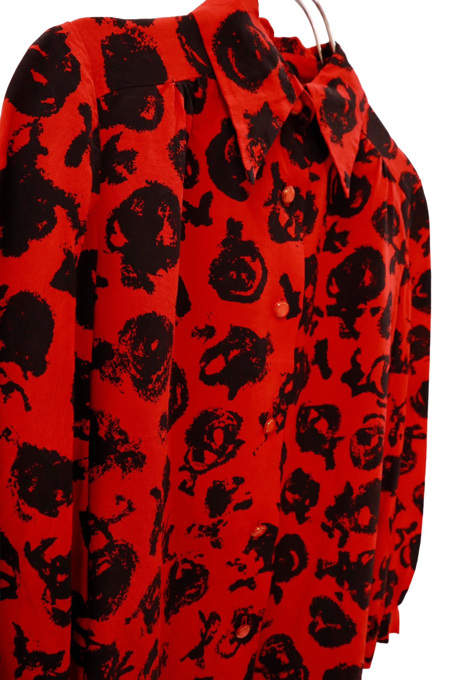 print shirt/NV-［2511-023］