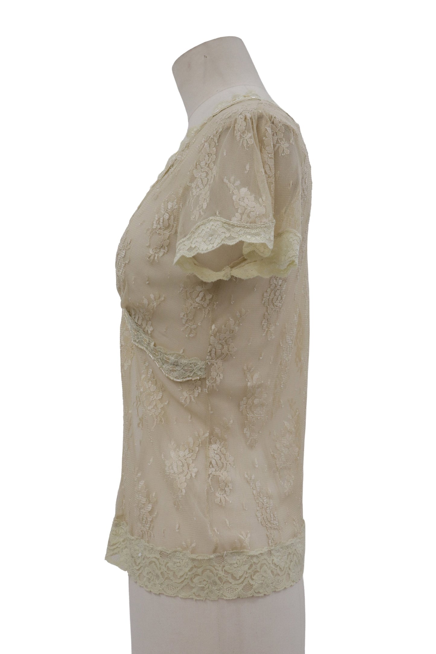 lace sequin blouse/RM-［2607-019］