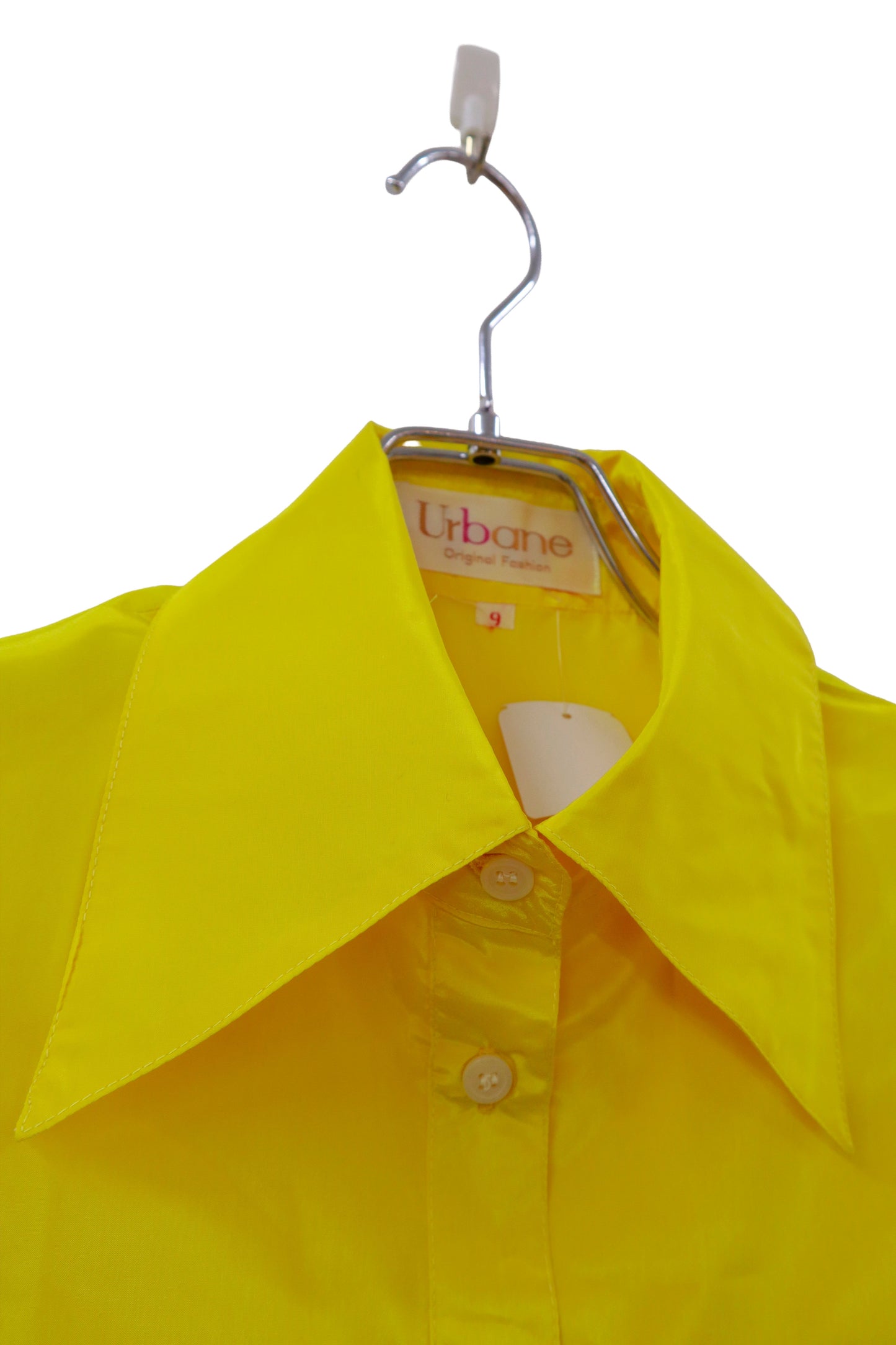 70's polyester satin shirt/ NV［2511-169］