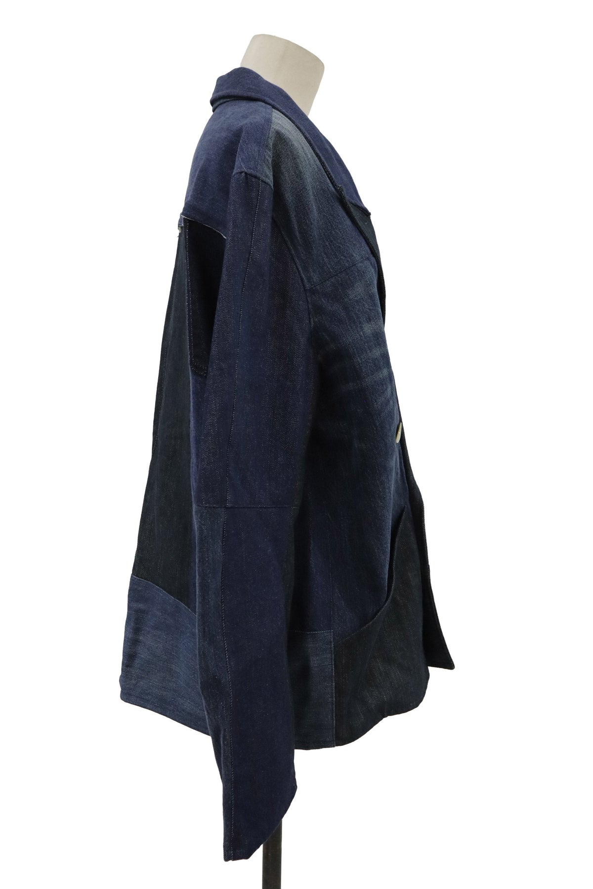patchwork denim jacket/RM-［2608-096］