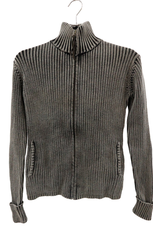 rib knit ZIP tops/U-［2603-002］