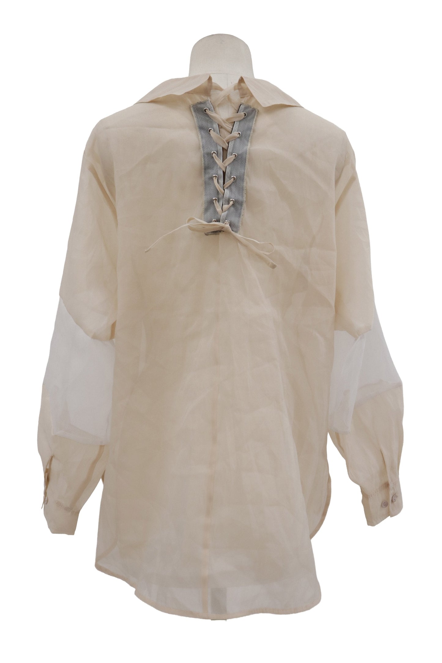lace-up contemporary shirt/RM-［2607-042］