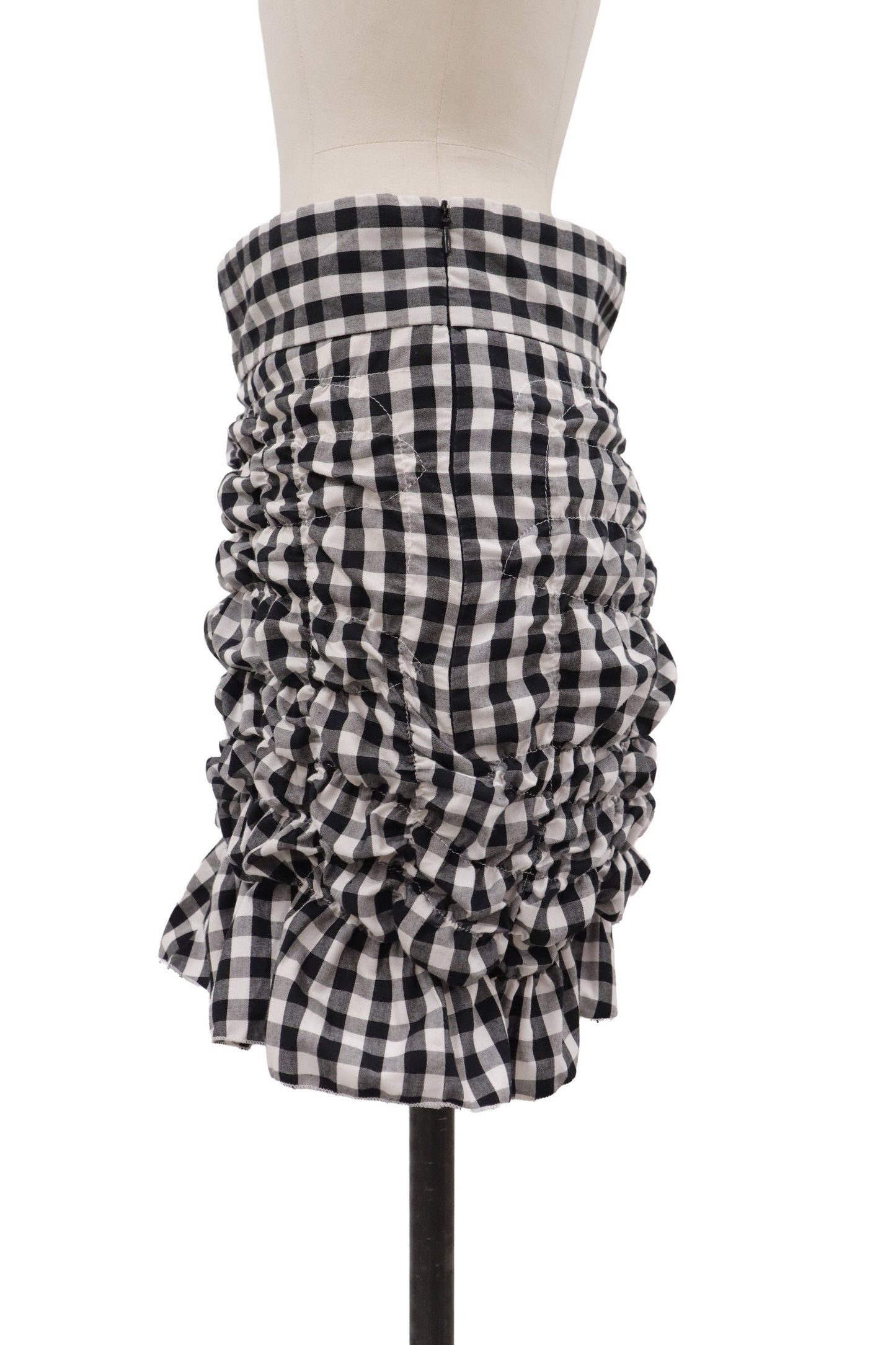 gingham skirt/KUSHA KUSHA PLAN/RM-［2607-053］