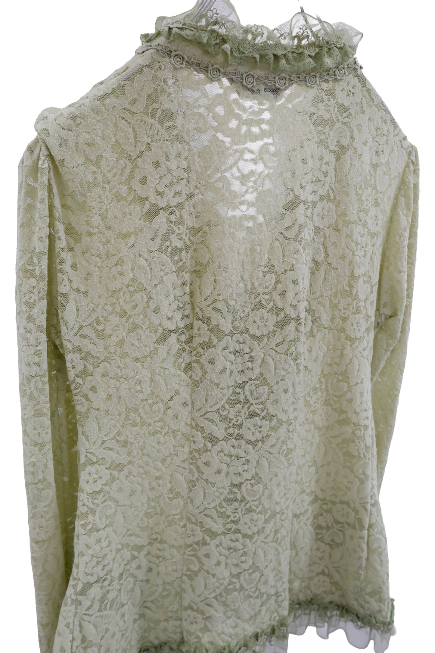mesh lace cardigan/RM-［2604-034］