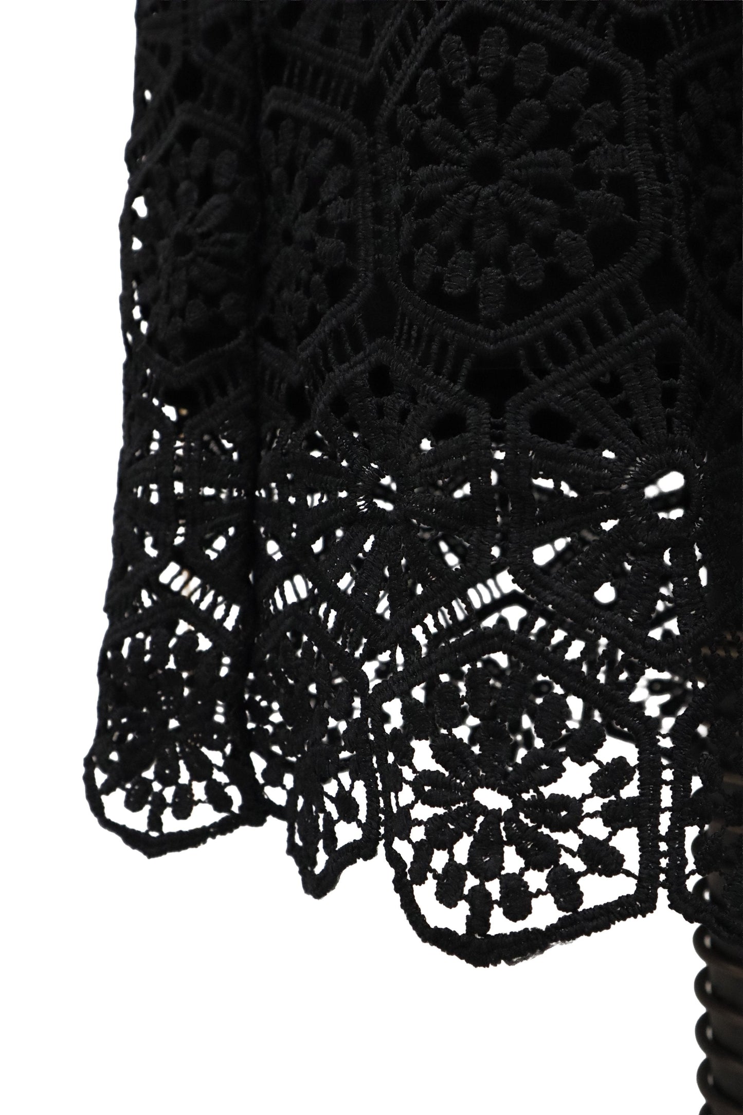 lace pencil maxi skirt/RM-［2607-023］