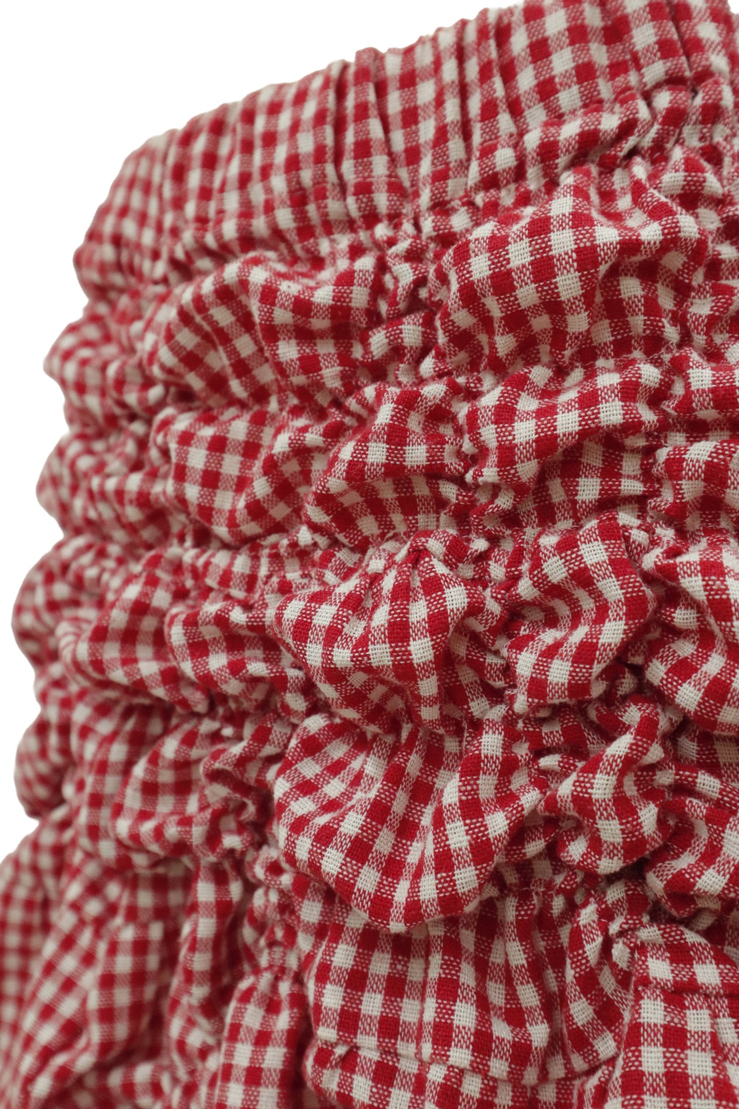 gingham ruffle skirt/KUSHA KUSHA PLAN/RM-［2607-054］