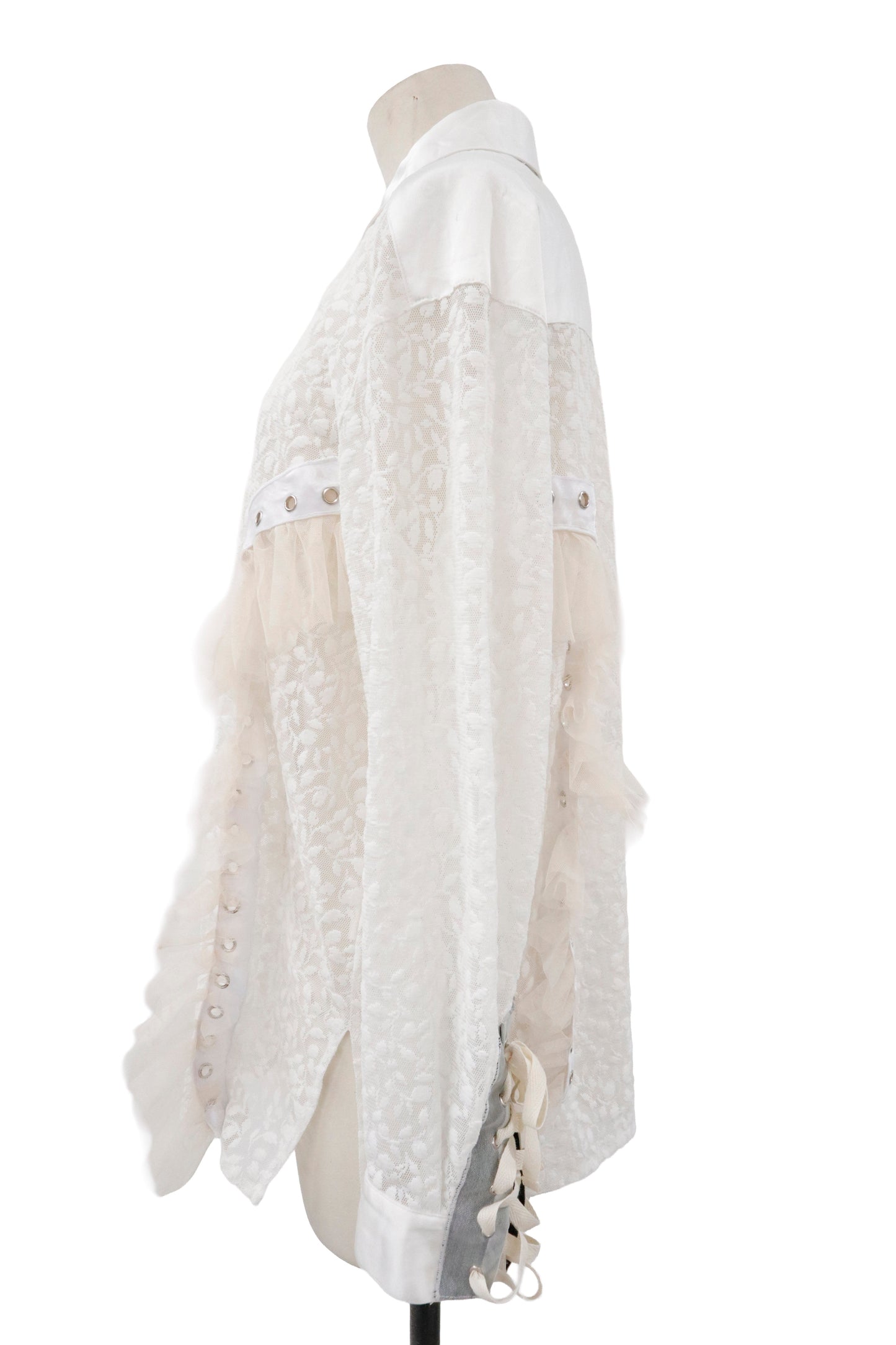 lace up contemporary shirt/RM-［2605-023］