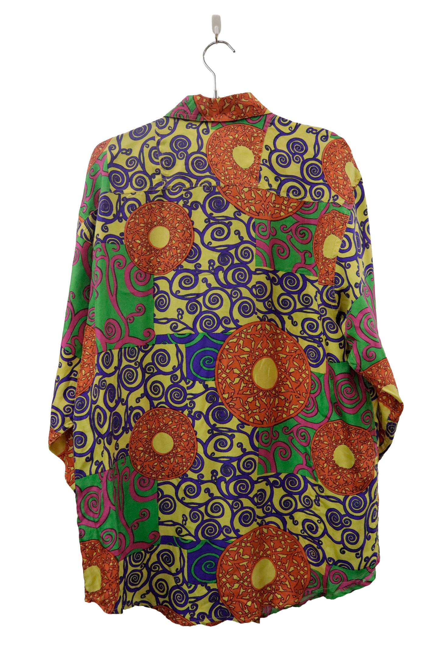 80’s silk shirt / NV-［2601-025］