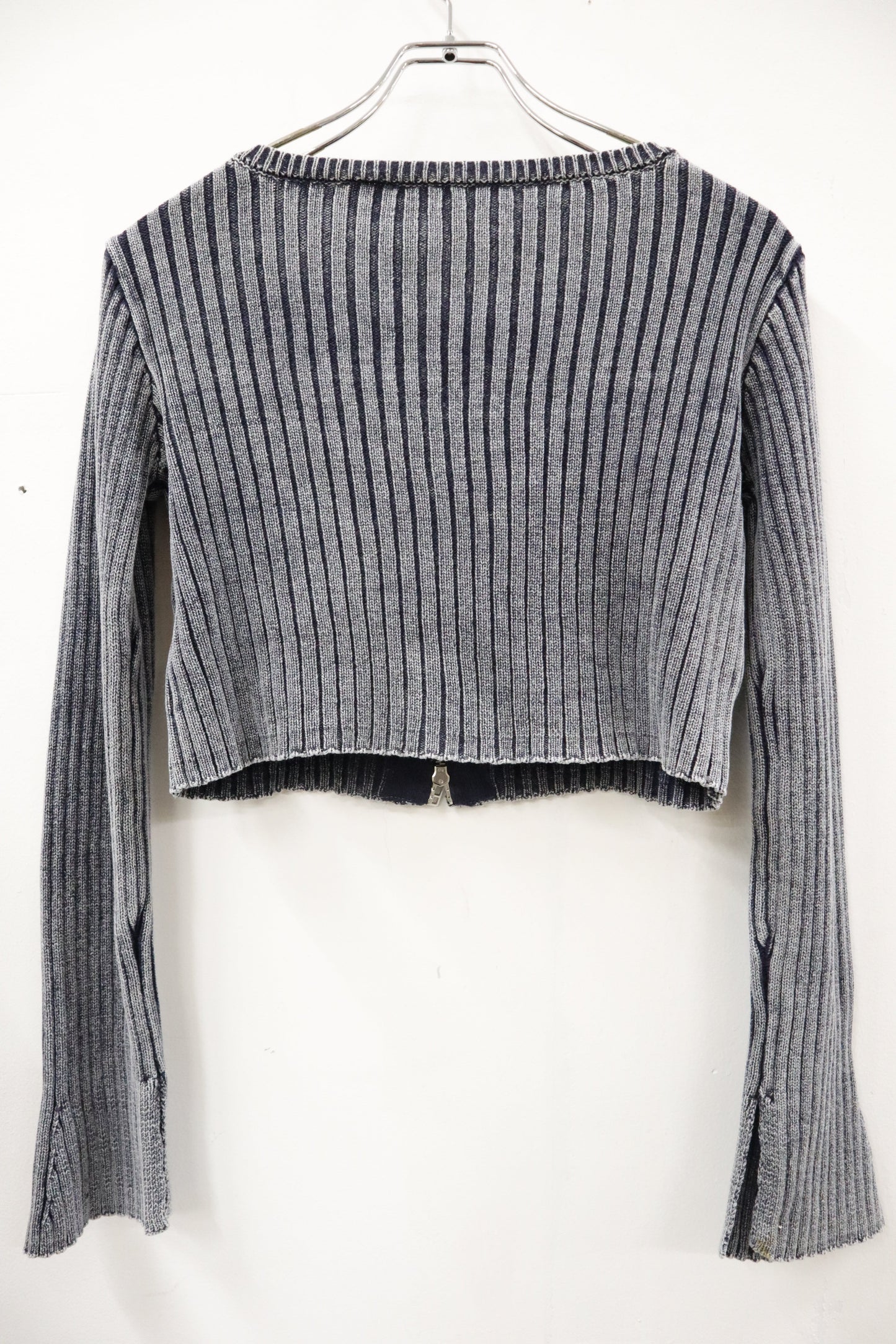 rib knit double ZIP/U-［2603-008］