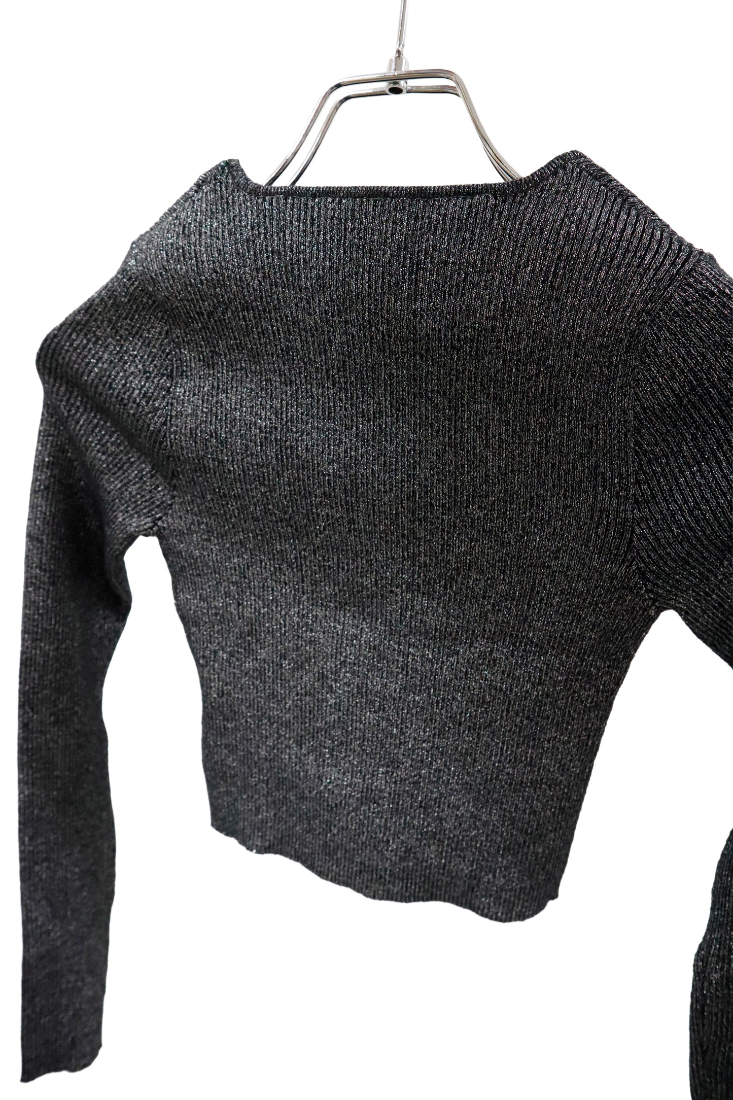 rib knit short tops/U-［2603-003］