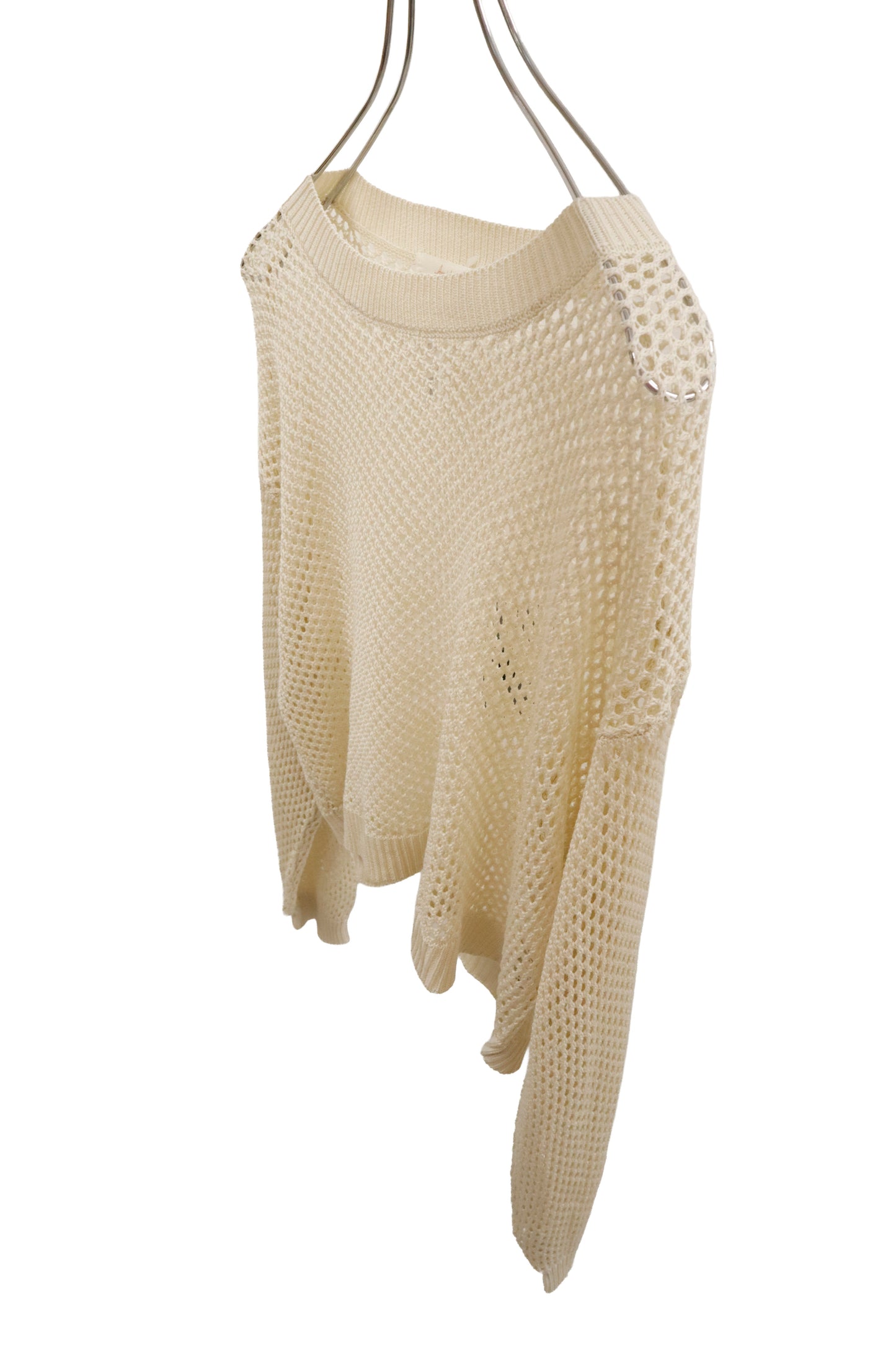 mesh knit topsU-［2602-030］